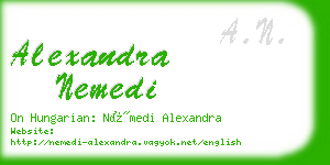 alexandra nemedi business card